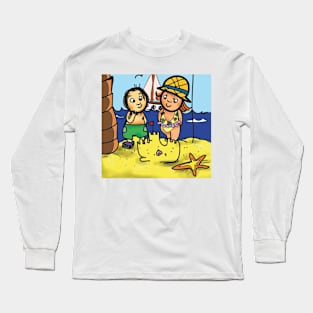 From my children's colouring book heatwaves Long Sleeve T-Shirt